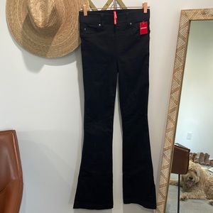 NWT Black Spanx Flare Jean SMALL PETITE